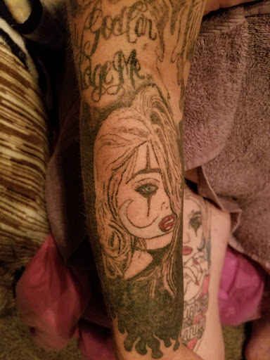 Explore alpha omega tattoo ideas, creative tattoo ideas in Davis, available at SIX GUN SOUND TATTOO