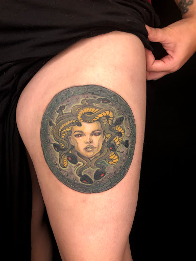 Explore escanor tattoo ideas, creative tattoo ideas in Ventura, available at White Lotus Body Arts Studio