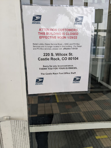 Post Office «United States Postal Service», reviews and photos, 300 E Miller Ct, Castle Rock, CO 80104, USA