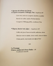 Restaurant gastronomique Restaurant Pantagruel Paris à Paris - menu / carte