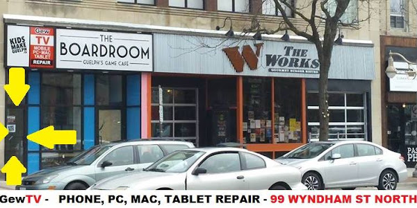 GewTV Cell Phone Repairs iPhone MacBook Unlock Guelph Computer PC