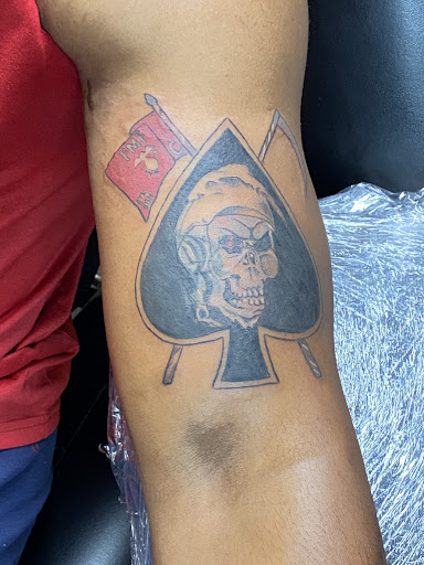 Explore freddy vs jason tattoo ideas, creative tattoo ideas in Warner Robins, available at Untold Pain Tattoo Studio