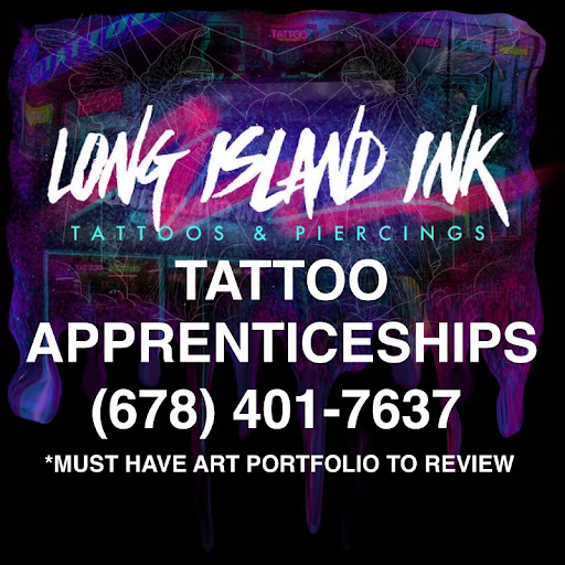 Explore colorful sleeve tattoo ideas, creative tattoo ideas in Douglasville, available at Long Island Ink Tattoo & Piercing