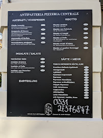 CENTRALE Pizzeria Antipasteria à Potsdam carte