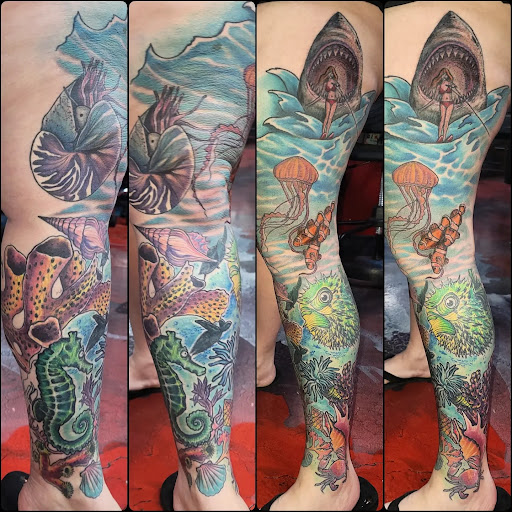 Explore tattoo ideas with color, creative tattoo ideas in Yucca Valley, available at Strata Tattoo Lab LLC
