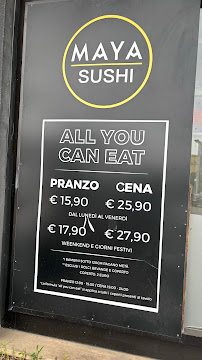 Restaurant de sushis Sushi Maya à Vasto (le menu)