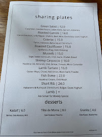 Menu du Mezze by MontRaw à Berlin