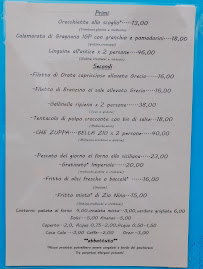 Menu du Osteria Da Zio Nino à Treviglio