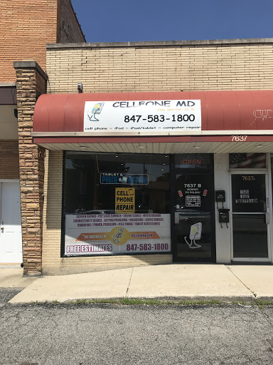 Electronics Repair Shop «Cellfone MD - cell phone repair», reviews and photos, 7637 N Milwaukee Ave, Niles, IL 60714, USA