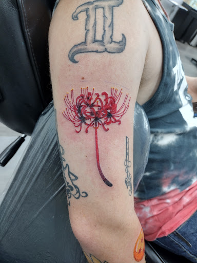 Explore womens shoulder tattoo ideas, creative tattoo ideas in Royston, available at Mad Tatter Tattoos