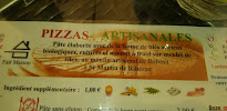 Pizzeria L'Escapade Gourmande à Ribérac (la carte)