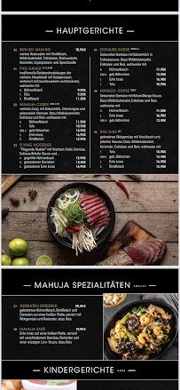 Mahuja Restaurant à Weißwasser menu