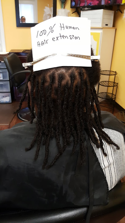 Mae's dreadlocks and African Hair Braiding, Cornrows