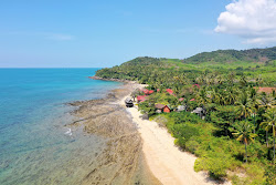 Foto van Khlong Hin Beach en de nederzetting