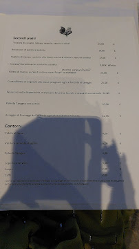 Menu du Cascina Belvedì Ristorante Albergo à Ubiale Clanezzo