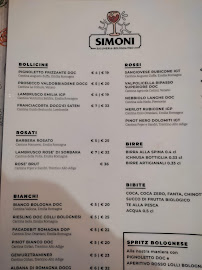 Salumeria Simoni Laboratorio à Bologna menu