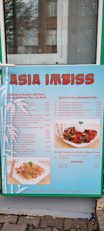 Menu / carte de Asia Imbiss à Gotha