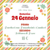 Osteria di Sant'Alessandro à Sant'Alessandro menu