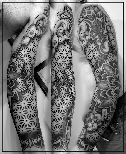 Explore tattoo ideas for men neck, creative tattoo ideas in Denver, available at Cleopatra INK Tattoo & Piercing Denver Studio