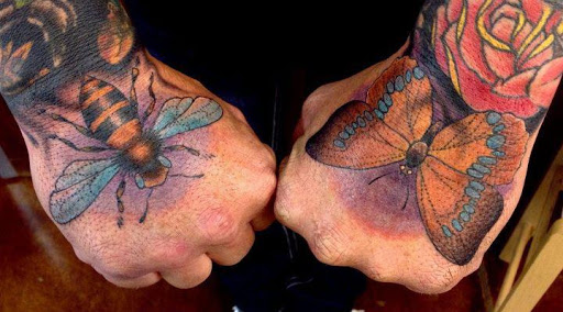 Explore nail tech tattoo ideas, creative tattoo ideas in Des Moines, available at Iron Heart Tattoo