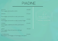 Menu / carte de Ritrovo Donato Bar Pizzeria Gelateria Graniteria à Torre Faro