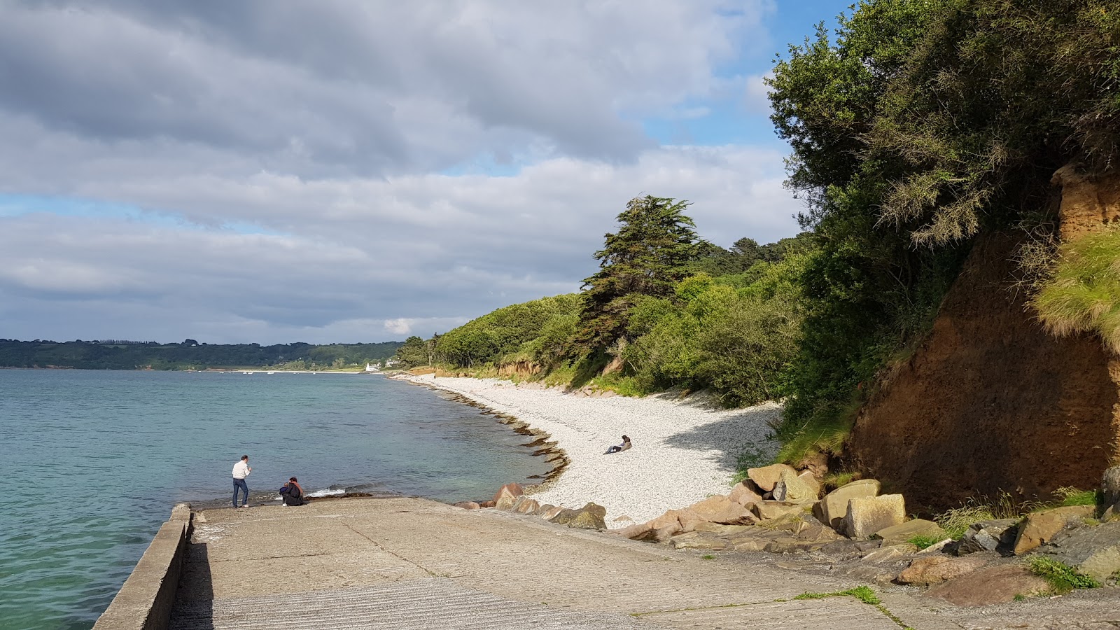Foto von Plage de Penn an Hent Nevez mit graue kiesel Oberfläche