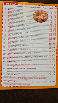 Menu du Pizzeria Pavone à Cologne