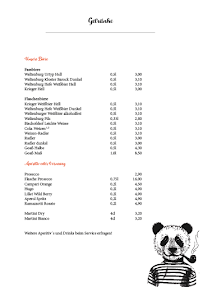 s’Wirtshaus Zum Grafen à Wallersdorf menu