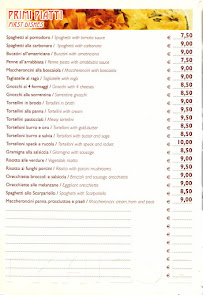 Ristorante Pizzeria Fraiese à Bologna menu