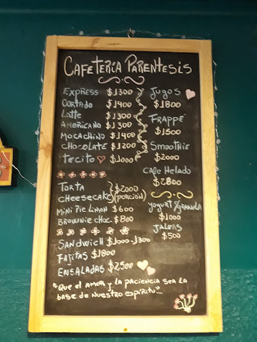 Opiniones de Cafetería Paréntesis en Metropolitana de Santiago - Restaurante