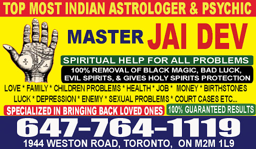 Astrologer Master Jaidev Ji -Astrologer in Toronto,Best Astrologer in North York ,Famous Indian Astrologer in Etobicoke ,Best/Top Psychic Reader in St Clair, Love Spells,Best Spiritual Healer in Toronto,Canada