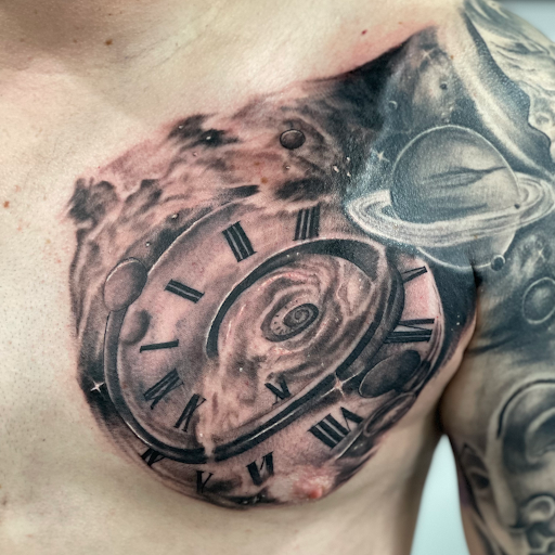 Explore tattoo cover up ideas for upper back, creative tattoo ideas in Vienna, available at Vienna Tattoo Studio