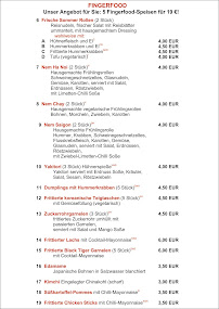 Restaurant Chin Chin Vietnamese Street Food à Zweibrücken (le menu)