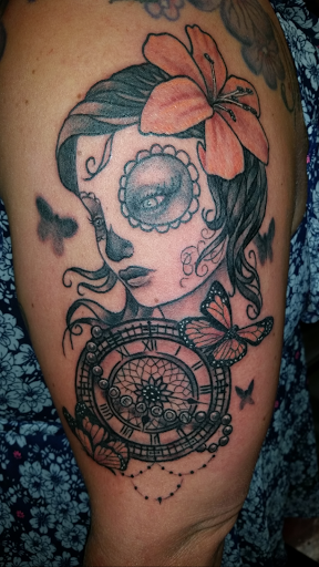 Explore karate tattoo ideas, creative tattoo ideas in Hernando, available at Blue Panther Tattoo Co