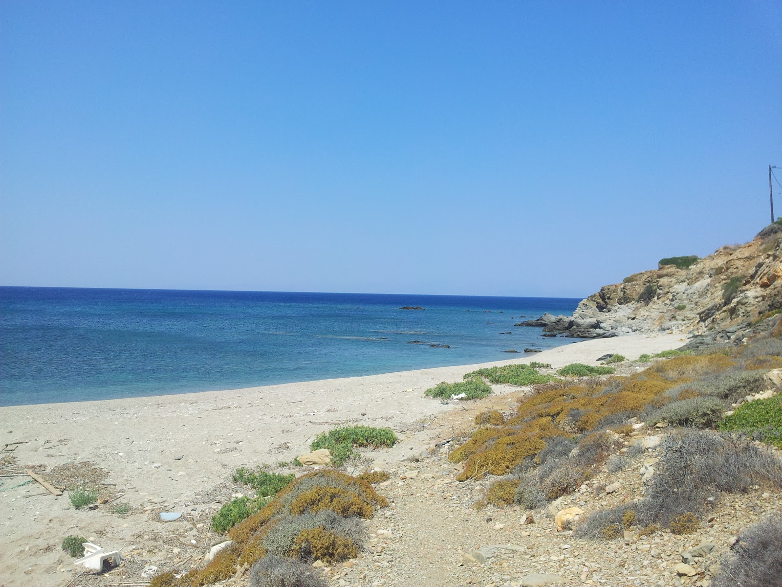 Zdjęcie Platanias beach II z powierzchnią turkusowa czysta woda