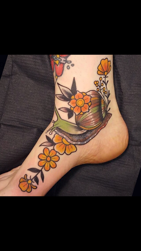 Explore halloween sleeve tattoo ideas, creative tattoo ideas in Olympia, available at Capitol City Tattoo and Piercing