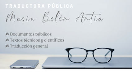 M. Belén Antia. Traductora pública y técnico-científica ESPAÑOL/INGLÉS