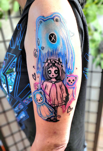 Explore hand tattoo ideas male, creative tattoo ideas in Benton, available at Spectrum Tattoo