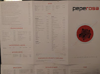 Menu / carte de Il Pepe Rosa à Cagliari