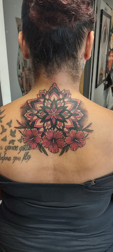 Explore memorial cross tattoo ideas, creative tattoo ideas in Dayton, available at Modified Skin Tattoos