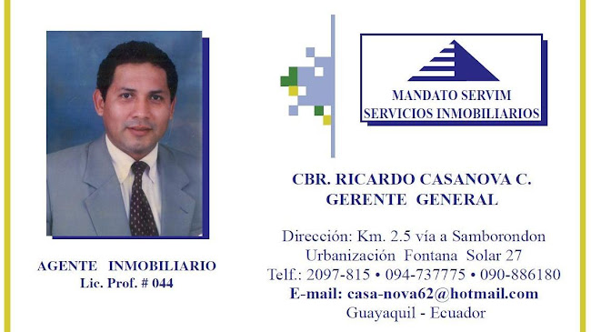 Opiniones de Mandato Servim Servicios Inmobiliarios en Guayaquil - Agencia inmobiliaria