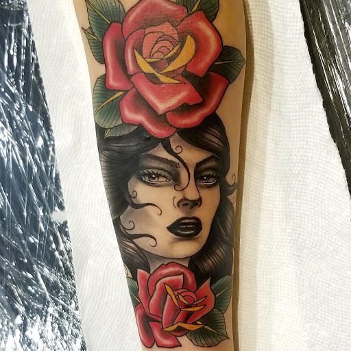 Explore tattoo cover up ideas on ankle, creative tattoo ideas in Senoia, available at Messenger Tattoo Studio