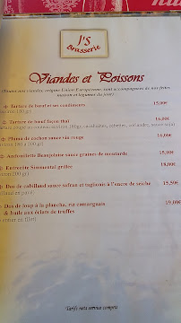 Le J'S Brasserie à Le Luc menu