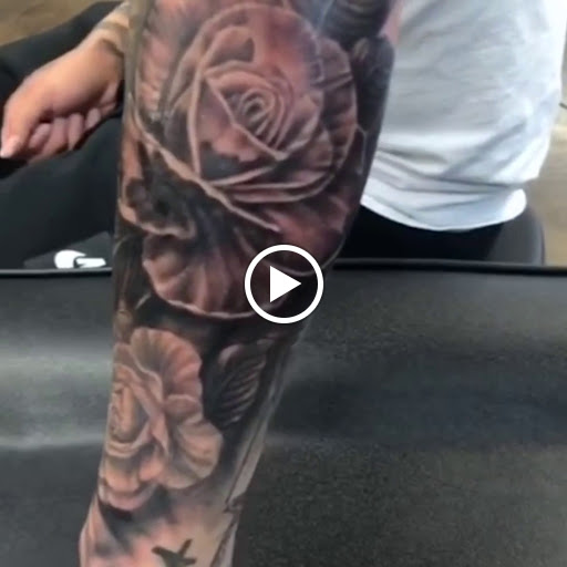Explore marine corps sleeve tattoo ideas, creative tattoo ideas in Parker, available at Sublime Colorado Body Mod And Tattoo