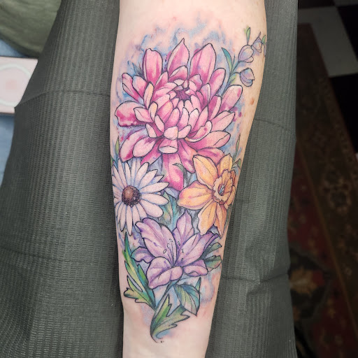 Explore tribal wolf tattoo ideas, creative tattoo ideas in Augusta, available at Mr. Tattoo