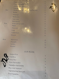 Menu / carte de Le Mandarin à Nice