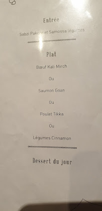 Cinnamon - Restaurant Indien à Strasbourg menu