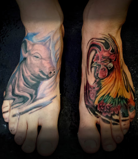 Explore photographer tattoo ideas, creative tattoo ideas in Arlington, available at Pistol Petes Tattoo Saloon