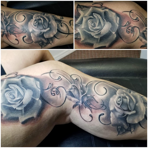 Explore tattoo ideas forearm male, creative tattoo ideas in Angola, available at Hoodlum Ink