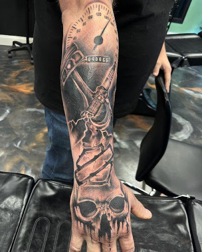 Explore men chest tattoos ideas, creative tattoo ideas in Cincinnati, available at UniquInk Tattoos & Piercings